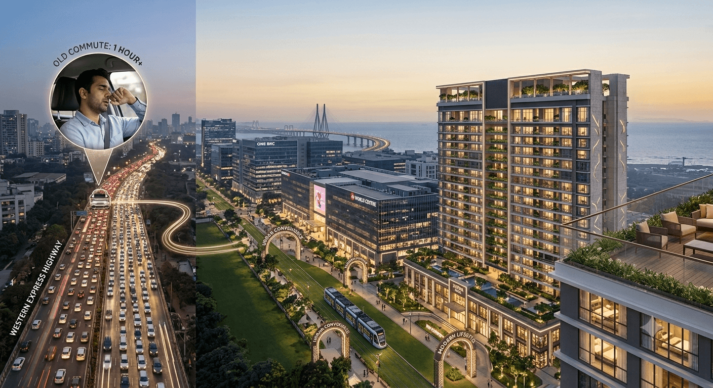 Navi Mumbai to BKC moving to Residential Projects in bkc
